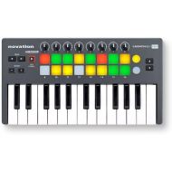 Novation NOVLKMIN Launchkey 25-Key Mini Compact Instrument and USB MIDI Controller Keyboard for iPad, Mac and PC ,Gray