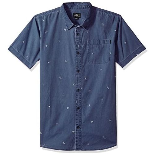  Visit the ONEILL Store ONEILL Mens Casual Modern Fit Short Sleeve Woven Button Down Shirt