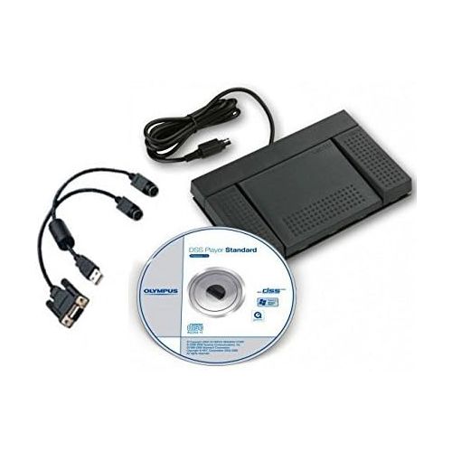  Olympus DSS Transcription Software with USB Foot Pedal