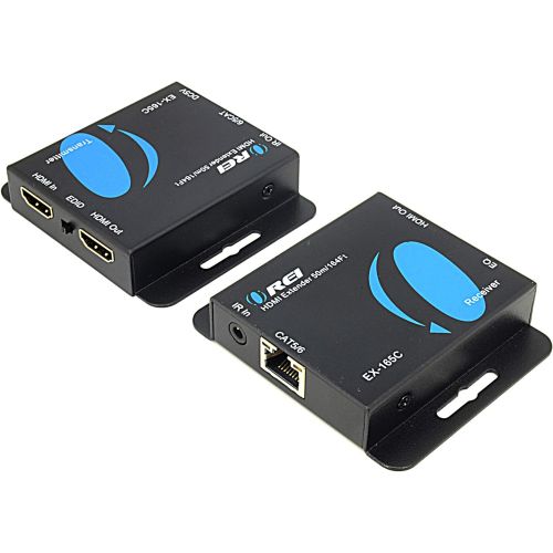  Orei OREI 164-Feet HDMI Extender Over Single CAT5CAT6 upto 1080p, Full HD, Loop Out Option, with IR (EX-165C)