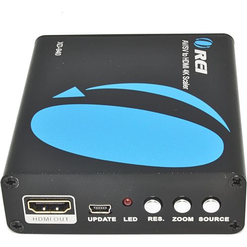  Orei XD-940 RCAS-Video to NTSC 4K HDMI 5060 Hz Multi-System Digital Audio Video Converter, Dual Voltage