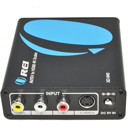  Orei XD-940 RCAS-Video to NTSC 4K HDMI 5060 Hz Multi-System Digital Audio Video Converter, Dual Voltage