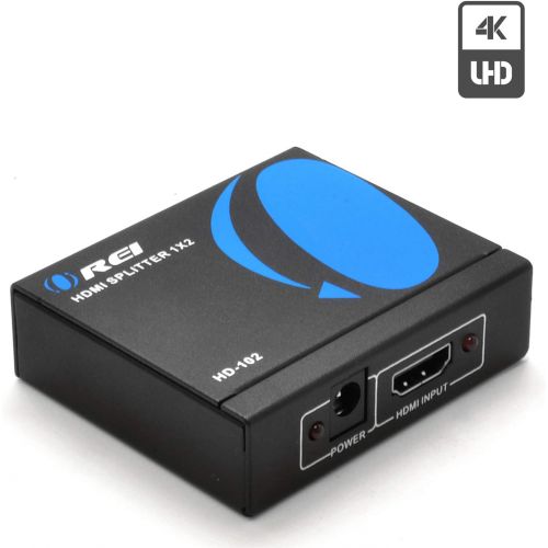  Orei OREI HD-102 1x2 1 Port HDMI Powered Splitter Ver 1.3 Certified for Full HD 1080P & 3D Support (One Input To Two Outputs)