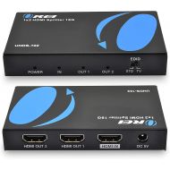 Orei 1x8 2.0 HDMI Splitter 8 Ports with Full Ultra HDCP 2.2, 4K at 60Hz & 3D Supports EDID Control - UHD-108