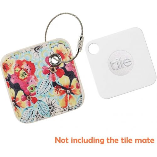  [아마존베스트]PAIYULE Case Compatible for Tile Mate with Replaceable Battery - 1 pack(Flower)