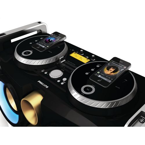 필립스 Philips FWP3200D Mini Hi-Fi System Mix like a DJ 30-pin dock 100 - 240V AC, 5060Hz for iPod, iPhone USB