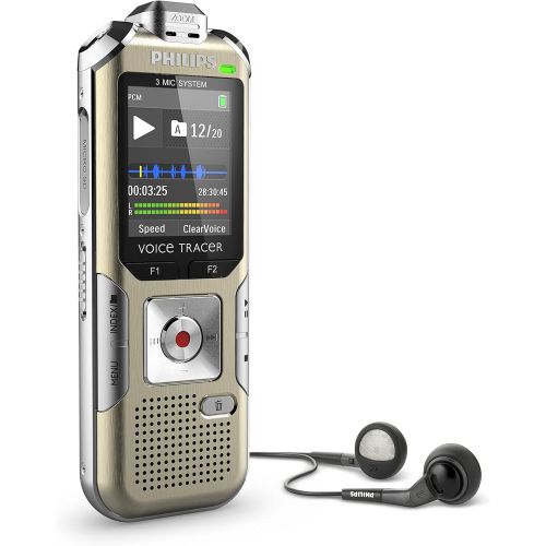 필립스 Philips DVT6500 Voice Tracer Digital Recorder for Music Recording Voice Recorder