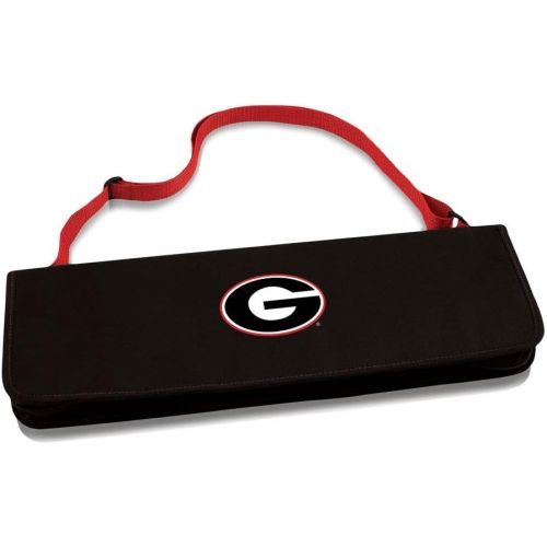  Visit the PICNIC TIME Store NCAA Georgia Bulldogs Metro 3-Piece BBQ Tool Set in Carry Case