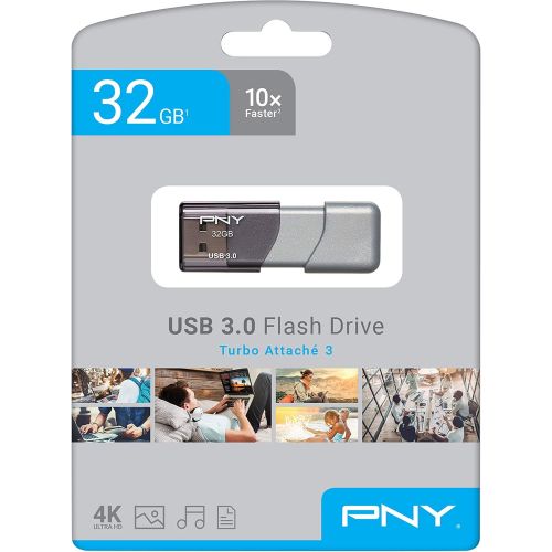  [아마존베스트]PNY Turbo 32GB USB 3.0 Flash Drive - P-FD32GTBOP-GE