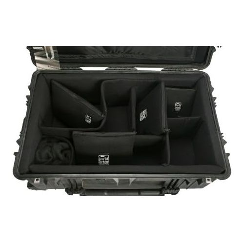  Pelican PC-1650DK Recessed Wheeled Watertight Case with Portabrace Long Life Divider Kit for Camera