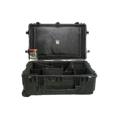  Pelican PC-1650DK Recessed Wheeled Watertight Case with Portabrace Long Life Divider Kit for Camera