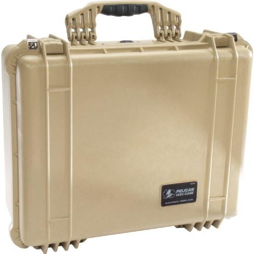  Pelican 1550 Camera Case With Foam (Desert Tan)