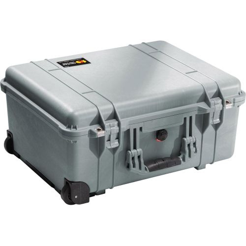  Pelican 1560 Camera Case With Foam (Silver)