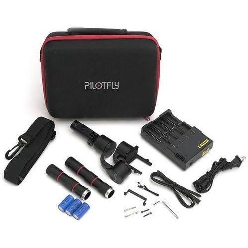  Pilotfly 000006 FunnyGO2 Handheld and Wearable 3-Axis Gimbal for GoPro with Bluetooth (Black)