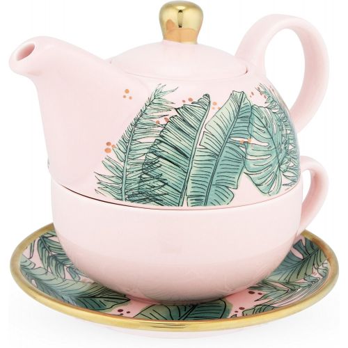  Visit the Pinky Up Store Pinky Up Addison Tropical Tea for One Set Teapots, Size