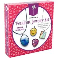 [아마존베스트]Pinwheel Crafts Jewelry Making Kit for Girls - Jewelry Craft Kit, Custom Glass Pendant Necklace Set for Kids or Teen Girl Gifts, Make 8 Necklaces with Step-by-Step Instructions and