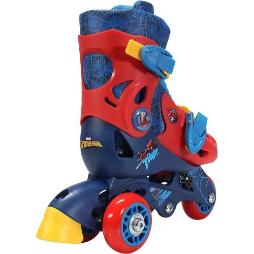  PlayWheels Spider-Man Convertible 2-in-1 Skates, Junior Size 6-9