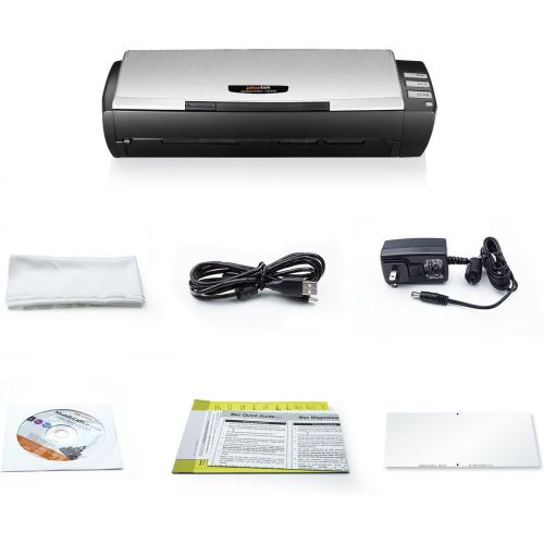  [아마존베스트]Plustek AD480 - Desktop Scanner for Card and Document, with 20 Page Paper Feeder and Exclusive Card Slot. for Windows only