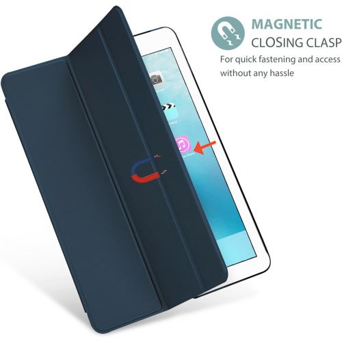  [아마존베스트]ProCase iPad 9.7 Case 2018 iPad 6th Generation Case/ 2017 iPad 5th Generation Case - Ultra Slim Lightweight Stand Case with Translucent Frosted Back Smart Cover for Apple iPad 9.7