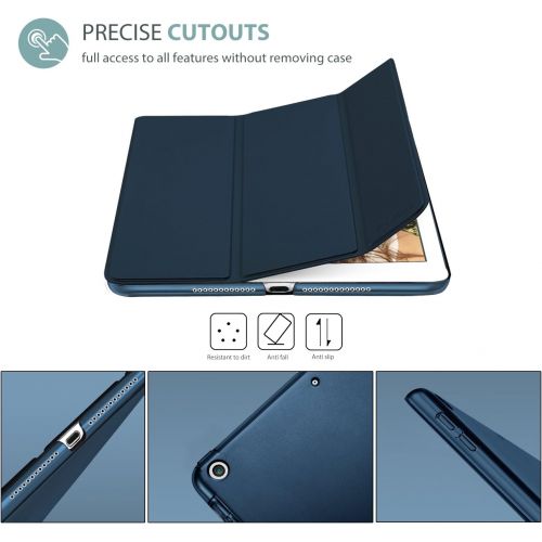  [아마존베스트]ProCase iPad 9.7 Case 2018 iPad 6th Generation Case/ 2017 iPad 5th Generation Case - Ultra Slim Lightweight Stand Case with Translucent Frosted Back Smart Cover for Apple iPad 9.7