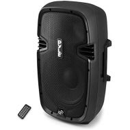 Pyle Powered Active Bluetooth PA Amplifier System - 15 Inch Bass Subwoofer Loudspeaker wBuilt-in USB for MP3 - DJ Party Portable Sound Stereo Amp Sub for Concert Audio or Band Mus