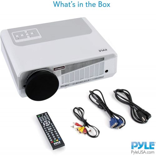  Pyle Full HD 1080p Hi-Res Mini Portable Smart Video Cinema Home Theater Projector - Built-In Dual Core Android Computer, WiFi Wireless Multimedia, LCD+LED, HDMI & USB Inputs for Blu Ray