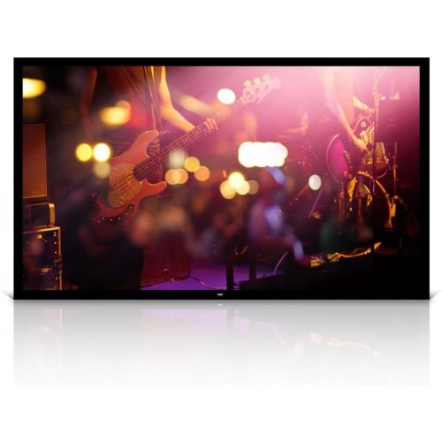  Visit the Pyle Store Pyle 110 Matt White Home Theater TV Wall Mounted Fixed Flat Projector Screen - 110 inch 16:9 Full HD Projection - Easy to Set Up for Room Video, Slideshow, Movie / Film Showing - P