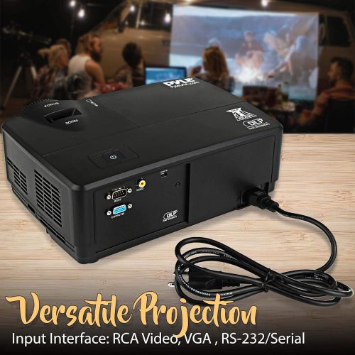  Visit the Pyle Store Pyle Full HD DLP 1080P 3000 Lumens Projector Home Theater High Performance Ceiling Mountable, System & Keystone Adjustment for TV, Laptop & Business Office Presentation-(PRJLEDLP20