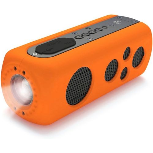  Pyle PWPBT60OR Sound Box Splash Bluetooth Rugged and Splash-Proof Marine Grade Portable Wireless Speaker (Orange)