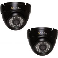 Q-See QTH7211B-4 | Four Analog HD Bullet Security Cameras with 720p HD | Weatherproof Surveillance System with Night Vision up to 100 Ft | Limited 2 Year Warranty | Black