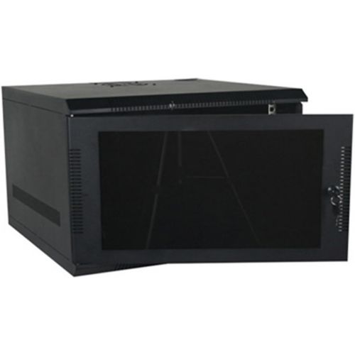  QUEST MANUFACTURING 100 Series Compact Wall Mount Enclosure Color: Black, Rack Spaces: 7RU