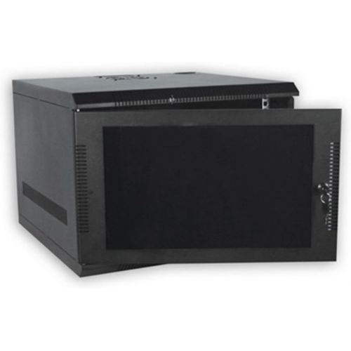  QUEST MANUFACTURING 100 Series Compact Wall Mount Enclosure Color: Black, Rack Spaces: 7RU