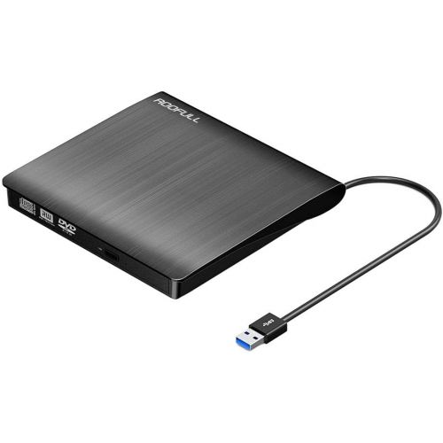  [아마존베스트]ROOFULL USB 3.0 External DVD Drive with Protective Storage Carrying Case Bag, Portable CD DVD +/-RW Drive Burner for Windows 10/8/7 Laptop Computer Mac MacBook Pro Air iMac HP Dell