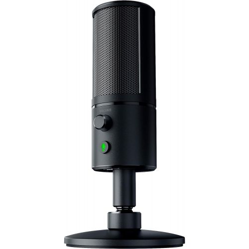 레이저 Razer Seiren X: Supercardioid Pick-Up Pattern - Condenser Mic - Built-In Shock Mount - Professional Grade Streaming Microphone