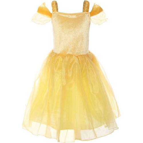  Visit the ReliBeauty Store ReliBeauty Little Girls Princess Costume Dress up RB-G9169, 4, Yellow