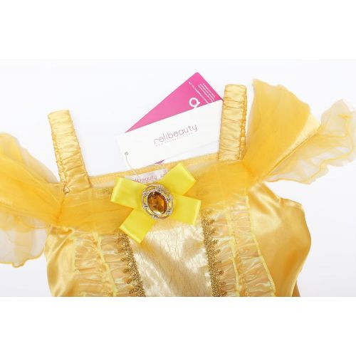  Visit the ReliBeauty Store ReliBeauty Little Girls Princess Costume Dress up RB-G9169, 4, Yellow