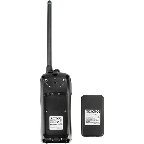  [아마존베스트]Retevis RT55 Marine Radio Floating Long Range Waterproof Handheld VHF Radio with NOAA Weather Alert and Vibration Water Draining Function(1 Pack)