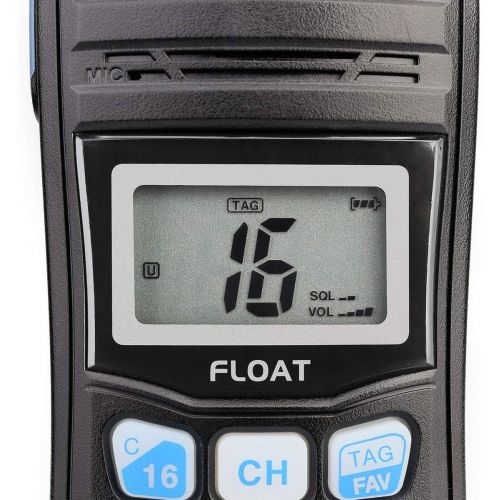  [아마존베스트]Retevis RT55 Marine Radio Floating Long Range Waterproof Handheld VHF Radio with NOAA Weather Alert and Vibration Water Draining Function(1 Pack)