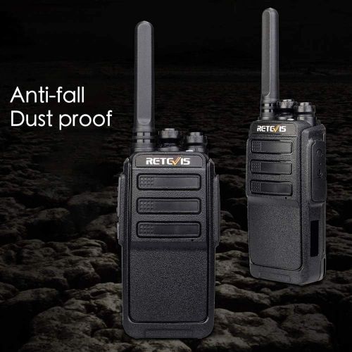  Retevis H-777 Walkie Talkie UHF 400-470MHz 16CH CTCSSDCS 2 Way Radio(10 Pack) and Programming Cable