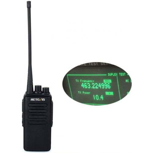  Retevis RT1 2 Way Radio 10W VHF 3000mAh 16CH Scan VOX Scrambler 1750Hz Tone Walkie Talkies Handheld Transceiver Ham Amateur Radio with Earpiece (Black)