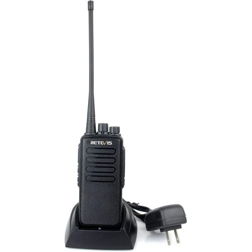  Retevis RT1 2 Way Radio 10W VHF 3000mAh 16CH Scan VOX Scrambler 1750Hz Tone Walkie Talkies Handheld Transceiver Ham Amateur Radio with Earpiece (Black)