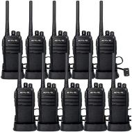 Retevis RT21 Walkie Talkies FRS Radio 2W 2 Way Radios FCC 16CH CTCSSDCS VOX License Free Two Way Radio (10 Pack) with Programming Cable