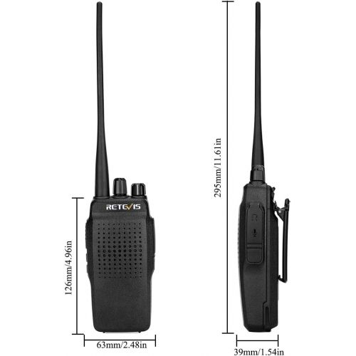  Retevis RT26 Two Way Radio 10W 3000 mAh High Power UHF 400-470MHz VOX Scan Handheld Transceiver(3 Pack) and Programming Cable