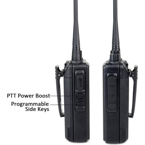  Retevis RT1 2 Way Radio 10W UHF 400-520 MHz 16 Channel 1750Hz Tone VOX Handheld Mobile Transceiver (5 Pack) and Programming Cable