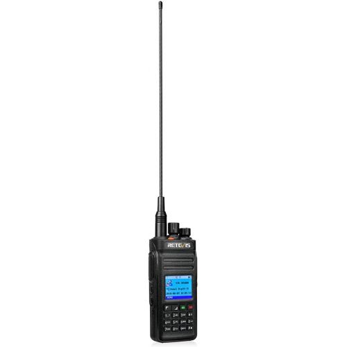  Retevis RT83 2 Way Radio DMR IP67 Waterproof 10W 2800mAh 2 Time Slot Digital Ham Radio(Black, 1Pack) and Programming Cable