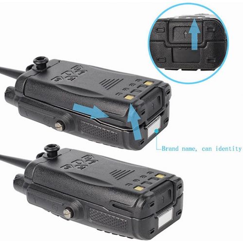  Retevis RT6 Walkie Talkies IP67 Waterproof Dual Band VHFUHF 136-174Mhz400-520Mhz 2 Way Radio with Earpiece(2 Pack) and Programming Cable(1 Pack)