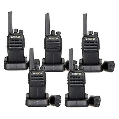  Retevis RT40 Digital Walkie Talkie Very Strong Audio Better Battery Life Licence-free 2 way radios (Black,5 Pack)