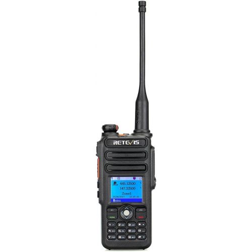  Retevis RT82 Dual Band DMR Digital 2 Way Radio 5W 136-174MHZ400-480MHZ 3000 Channels 10000 Contacts List Waterproof GPS Ham Amateur Radio with Record Function and Programming Cabl