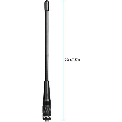  Retevis Walkie Talkie Antenna SMA-F Dual Band Antenna Compatible Baofeng UV-5R BF-888S Retevis H-777 RT21 Walkie Talkie (10 Pack)