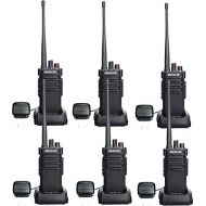 Retevis RT29 Walkie Talkies Long Range 10W 3200mAh UHF VOX Encryption 2 Way Radio Walkie Talkies (Black, 6 Pack)